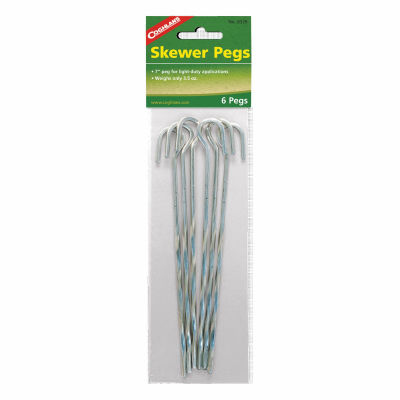 6PK 7" Skewer Pegs