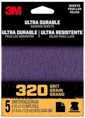 5PK 320G Sandpaper