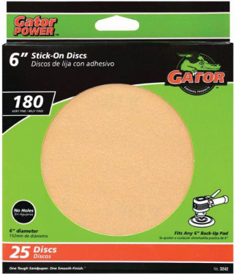 25PK 6" 180G Sand Disc
