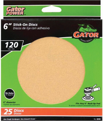 25PK 6" 120G Sand Disc