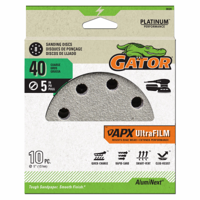 10PK 5" 40G Sand Disc
