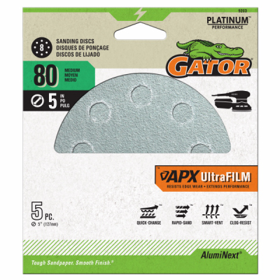 5PK 5" 80G Sand Disc
