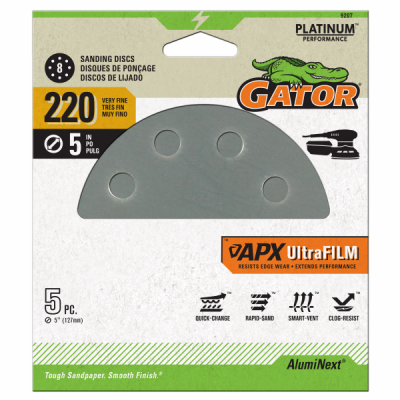 5PK 5" 220G Sand Disc