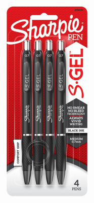 4PK BLK MED Gel Pen