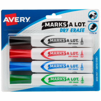 4PK Desk Erase Marker
