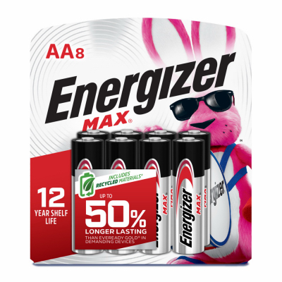 ENER 8PK AA Alk Battery