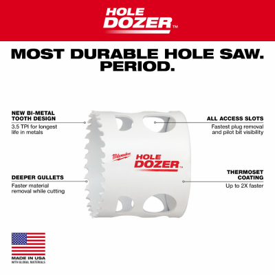 1-1/8" Hole Dozer Saw