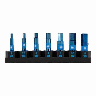 7PC 1" Metric Bit Set