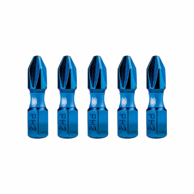 5PC 1" PH2 Impact Bit
