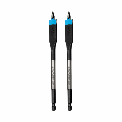 2PC 1/2"x6" Spade Bit