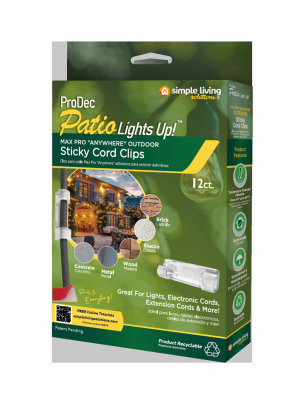 12CT Sticky Cord Clip
