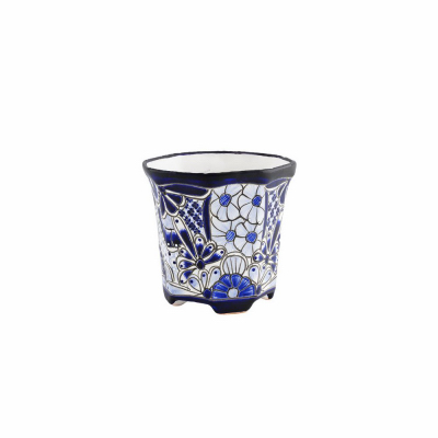 8" BLU/WHT Octagonal