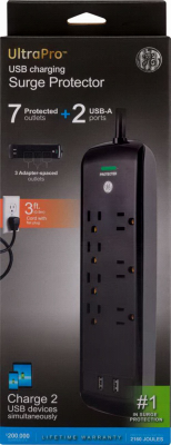 3' BLK Surge Protector