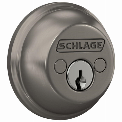 Sat NI DBL Cyl Deadbolt