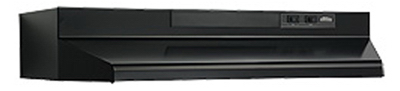30" BLK Conv Range Hood