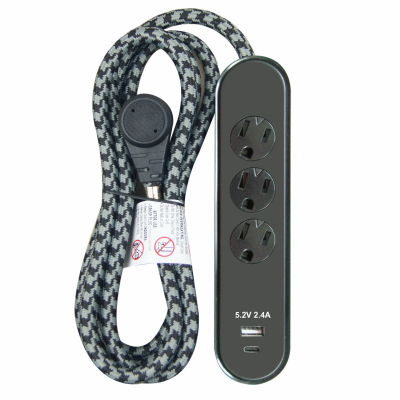 ME BLK 3Out PWR Cord