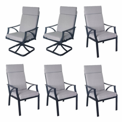 6PK Steel Dining Chair