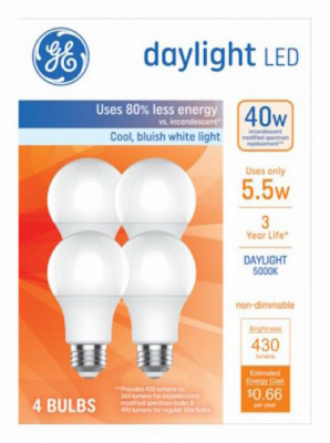 4PK 5.5W 5000K Bulb