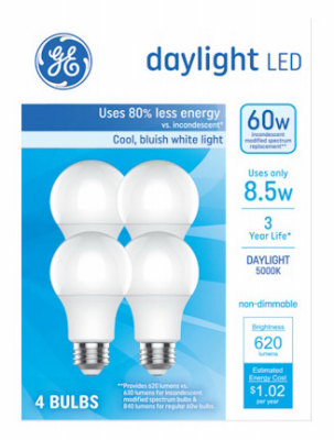 4PK 8.5W 5000K Bulb