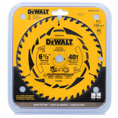 6-1/2" 40T Saw Blade, 5/Pack