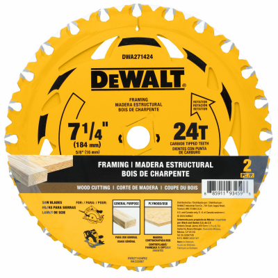 2PK 7-1/4" 24T SawBlade