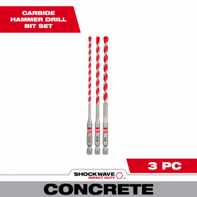 3PC Hammer Bit Set