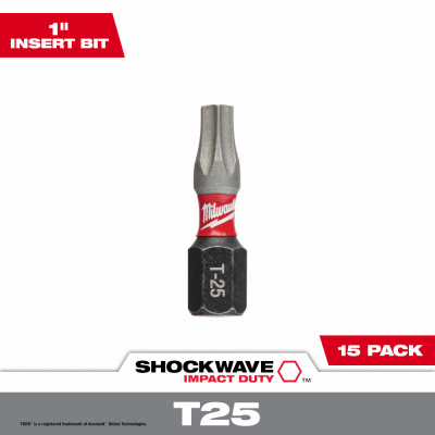 15PK 1" T25 Insert Bit