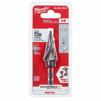 3/16-7/8" #4 Step Bit