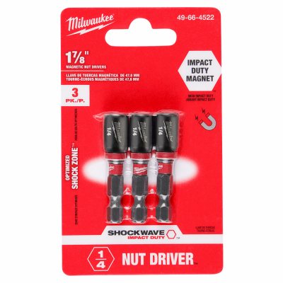 3PK 1/4" Mag Nut Driver