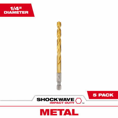 5PK 1/4" Titan Bit