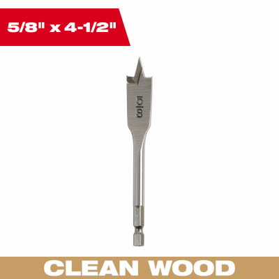 5/8" Flat Boring Bit