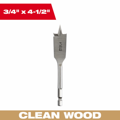 3/4" Flat Boring Bit