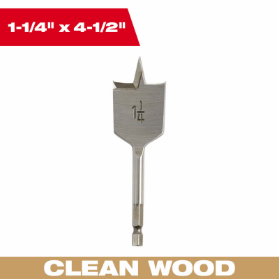 1-1/4" Flat Boring Bit