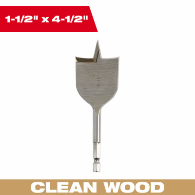 1-1/2" Flat Boring Bit