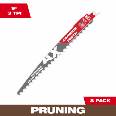 3PK 9"x3T Recip Blade