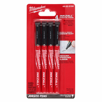 4PK BLK Ult Fine Pen