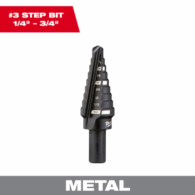 1/4x3/4" Step Drill Bit
