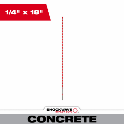 1/4x18" Hamm Drill Bit