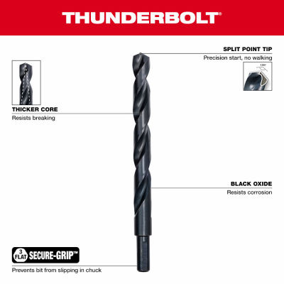1/4" BLK Oxide Bit