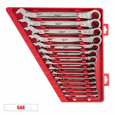 15PC SAERatchWrench Set
