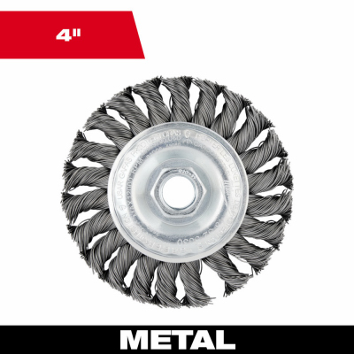 4" Twist Knot Wheel