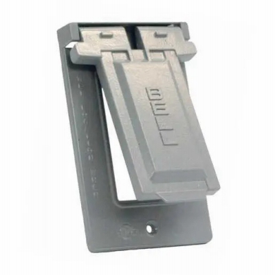 1G GRY Vert GFCI Cover