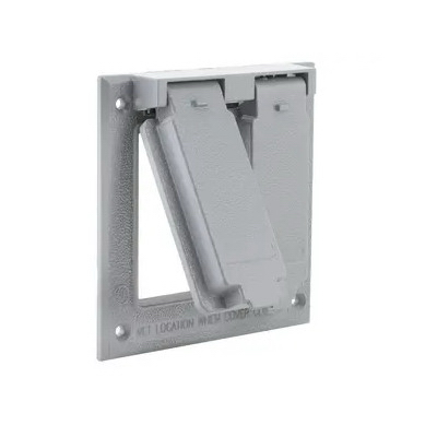2G GRY 2GFCI Box Cover