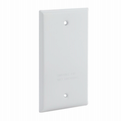 1G WHT V/H Blank Cover