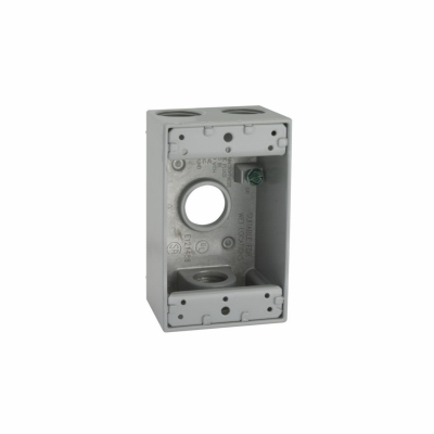 1G GRY 3/4" 4Out Box