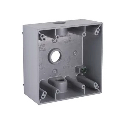 2G GRY 1/2" 3Out Box