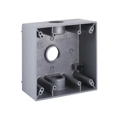2G GRY 3/4" 3Out Box