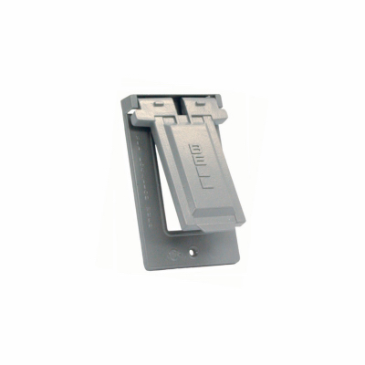 1G GRY Vert GFCI Cover