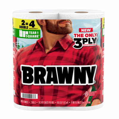 12PK Brawny SQ Towel