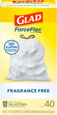 40PK 13GAL FF Trash Bag